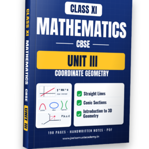 CBSE Class 11 Mathematics — Unit III: Coordinate Geometry