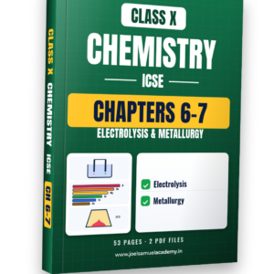 ICSE Class 10 Chemistry — Ch 6–7: Electrolysis & Metallurgy