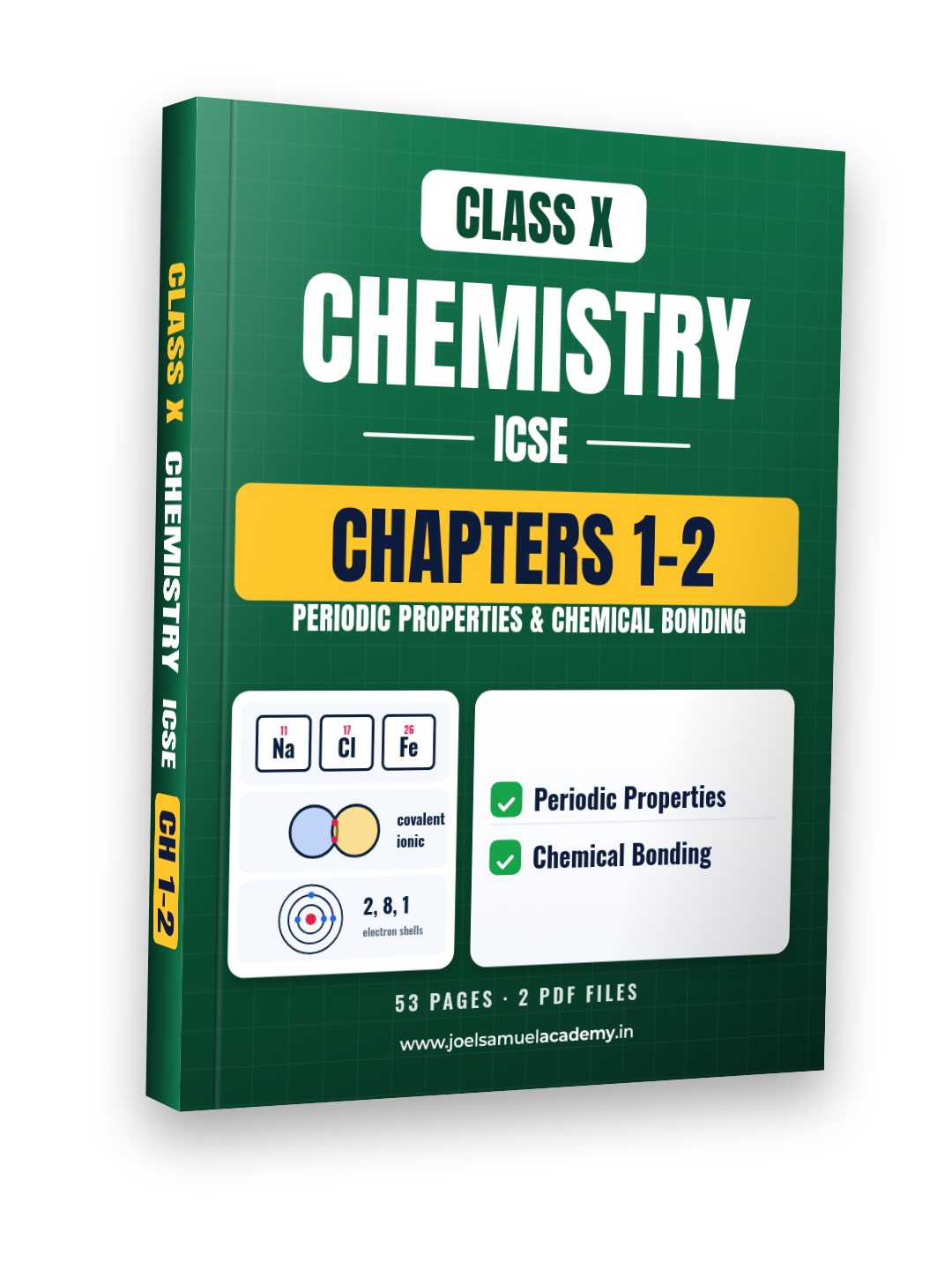 ICSE Class 10 Chemistry — Ch 1–2: Periodic Properties & Chemical Bonding
