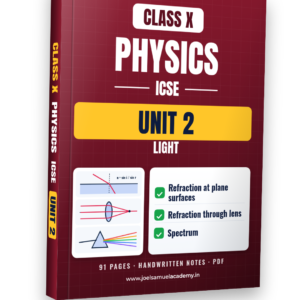 ICSE Class 10 Physics — Unit 2: Light