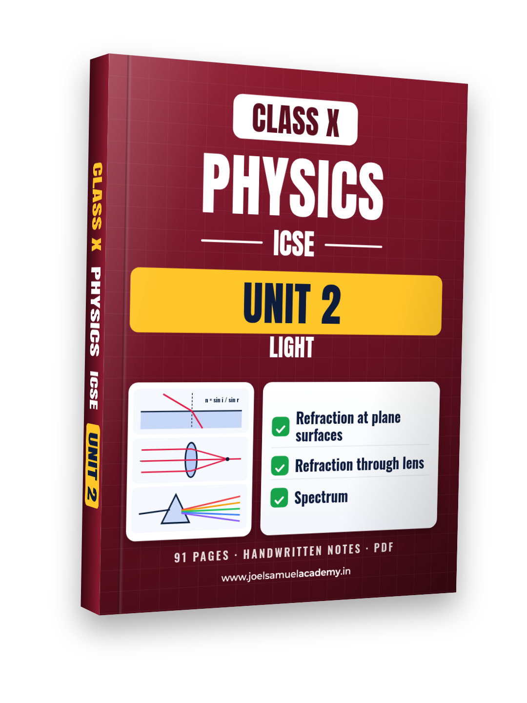 ICSE Class 10 Physics — Unit 2: Light