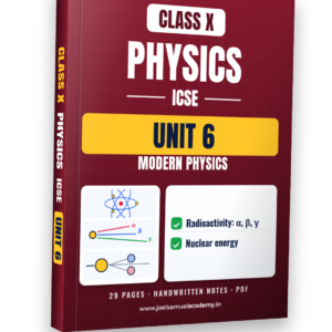 ICSE Class 10 Physics — Unit 6: Modern Physics